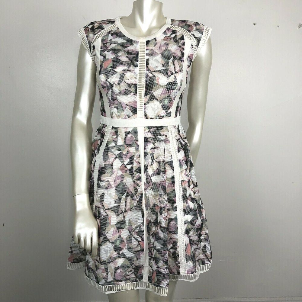 Stella & Jamie XS Multicolor Mesh Verona Dress
